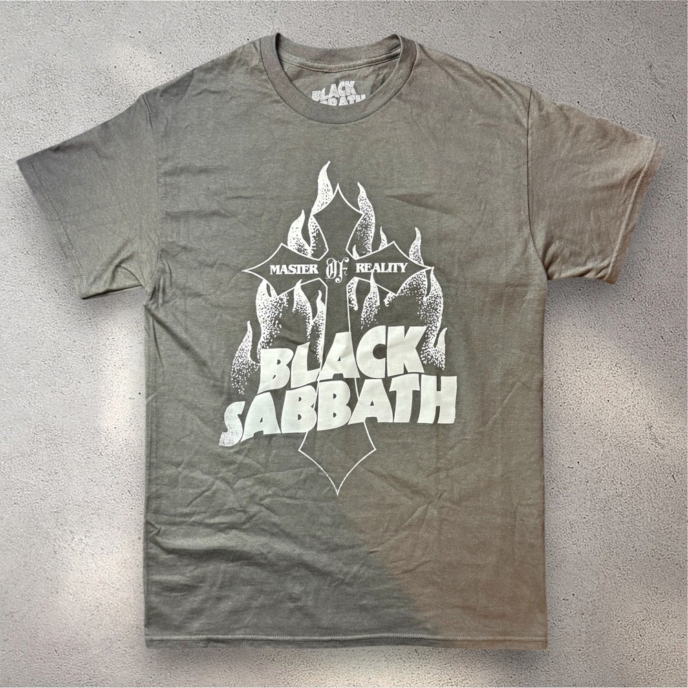 Black Sabbath Master of Reality Graphic T-Shirt Gray Mens Medium Bravado Tee